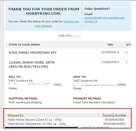 How to find your tracking number