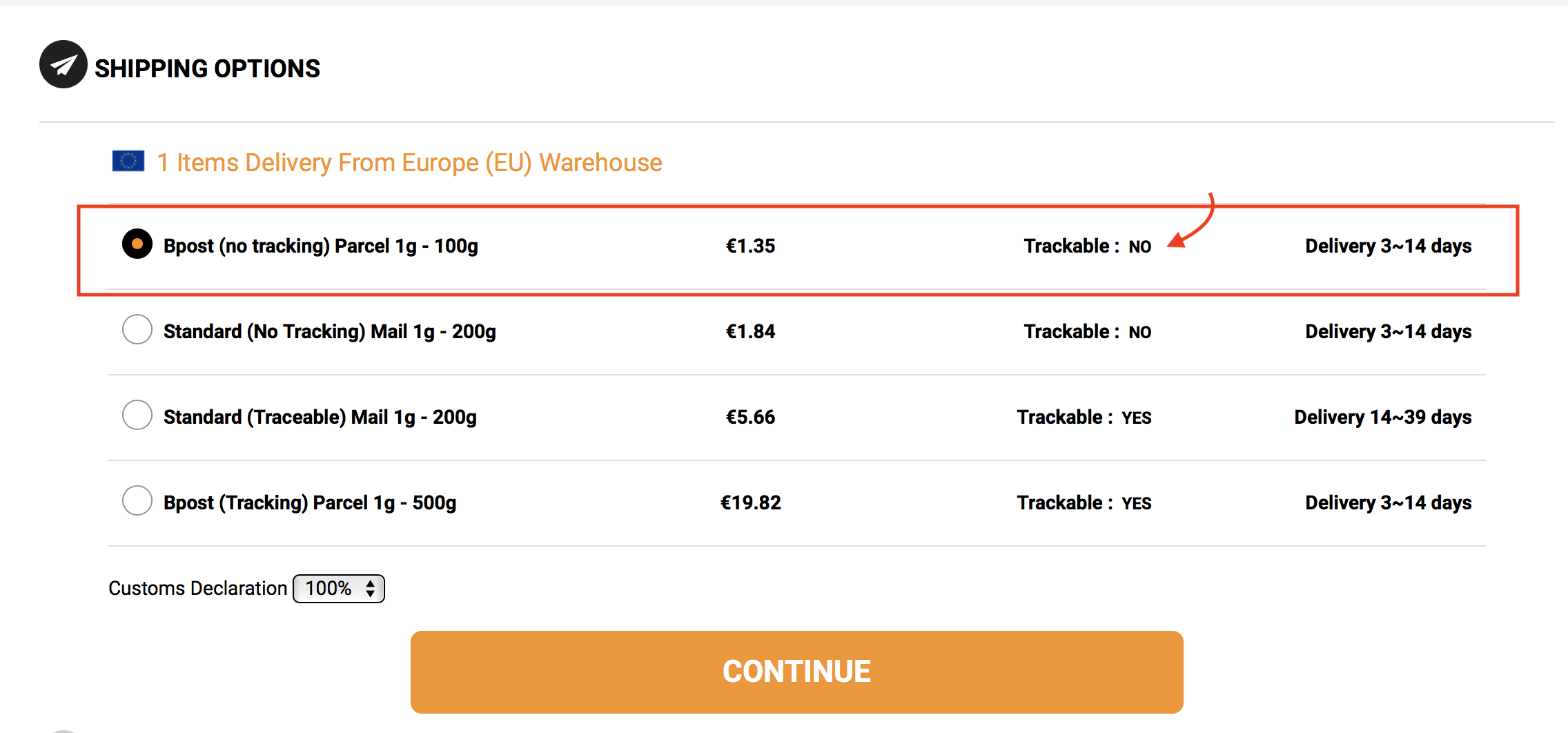 Parcel tracking Track my